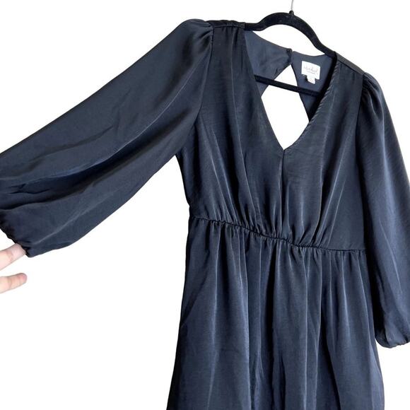 Ingrid Isabel Maternity Top Blouse Women Small Black Smoked V-Neck Minimalistic - Picture 7 of 10